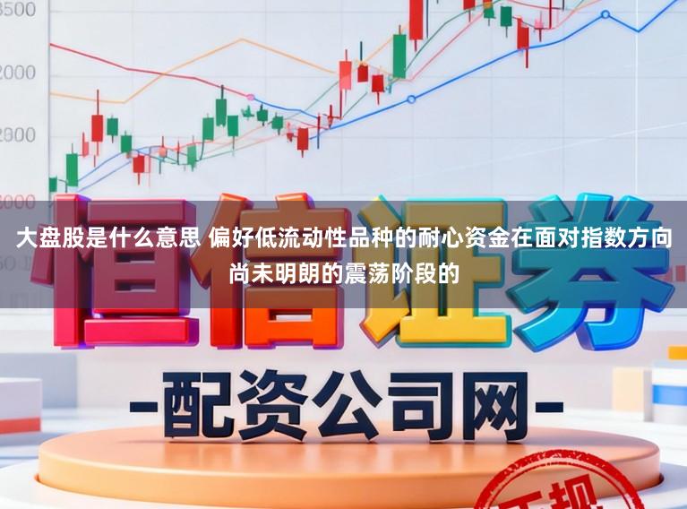 大盘股是什么意思 偏好低流动性品种的耐心资金在面对指数方向尚未明朗的震荡阶段的