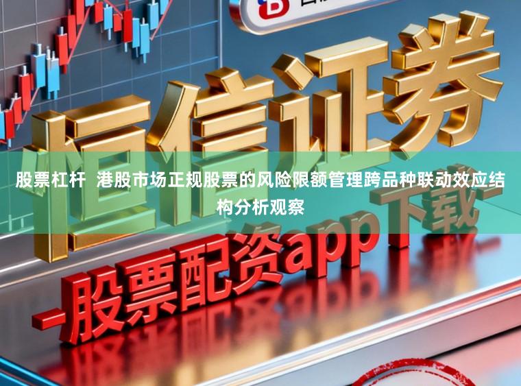 股票杠杆  港股市场正规股票的风险限额管理跨品种联动效应结构分析观察