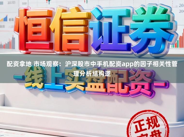 配资拿地 市场观察:沪深股市中手机配资app的因子相关性管理分析结构逻