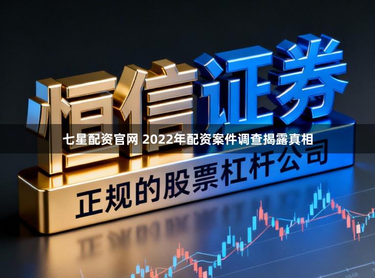 七星配资官网 2022年配资案件调查揭露真相