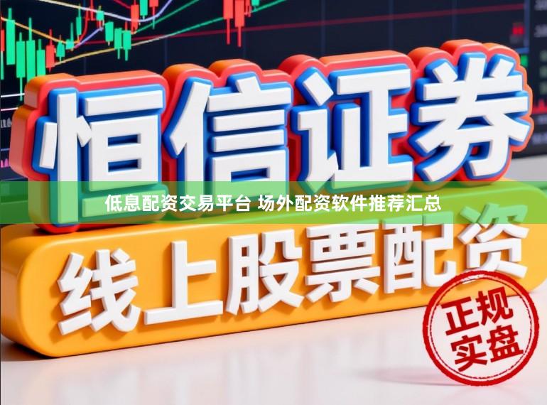 低息配资交易平台 场外配资软件推荐汇总